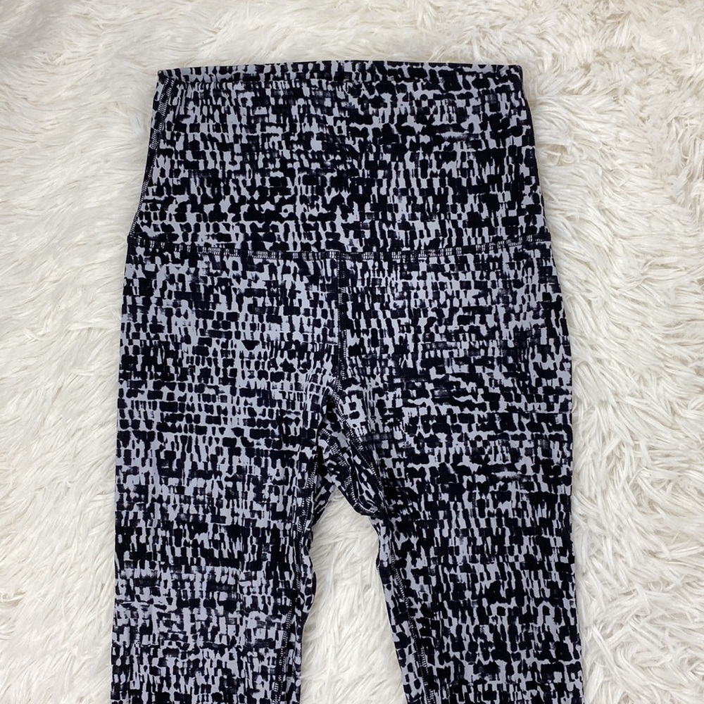 Lululemon Align Pant II 25" Urban Block Ice Grey Black